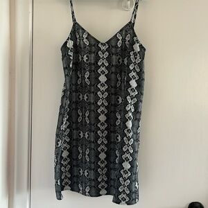 French Connection Snakeskin Slip Dress
